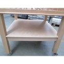 Regał na pieczywo 85x85x124 - dolna półka i nogi na kółkach