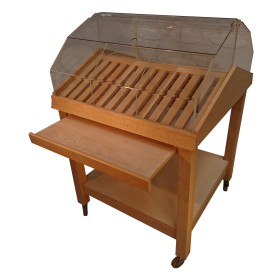 Regał na pieczywo ekspozytor na bułki 80x80x124