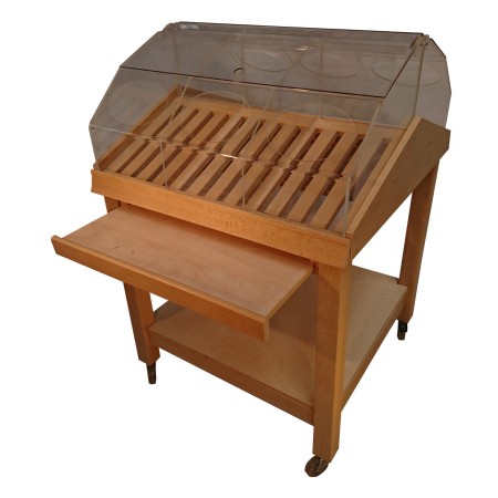 Regał na pieczywo ekspozytor na bułki 80x80x124 kreuj swój biznes z Wyposażenie sklepów i instytucji  - Kreuj swój biznes z 4store.pl