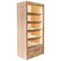 Regał na pieczywo z szybą Mega-M H-205 cm L-100 cm G-58 cm dąb amerykański kreuj swój biznes z Wyposażenie sklepów i instytucji  - Kreuj swój biznes z 4store.pl