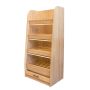 Regał na pieczywo Mega-M H-180 cm L-90 cm G-60 cm dąb sonoma kreuj swój biznes z Wyposażenie sklepów i instytucji  - Kreuj swój biznes z 4store.pl