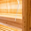 Regał na pieczywo Mega-M dąb artisan - szyba z plexi przy drewnianej ramie