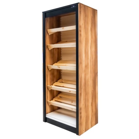 Regał na pieczywo Mega-M H-212 cm L-87 cm G-62 cm dąb barokowy złoty kreuj swój biznes z Wyposażenie sklepów i instytucji  - Kreuj swój biznes z 4store.pl