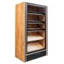Regał na pieczywo otwarty Mega-M H-204 cm L-110 cm G-62 cm dąb kraft/czarny kreuj swój biznes z Wyposażenie sklepów i instytucji  - Kreuj swój biznes z 4store.pl