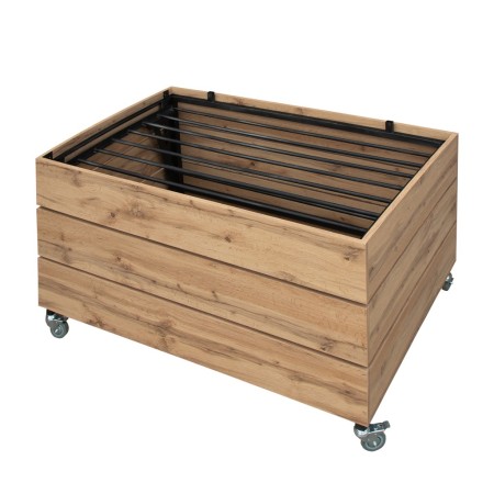 Wyspa na warzywa i owoce Mega-M H-75 cm L-131 cm G-94 cm dąb wotan kreuj swój biznes z Wyposażenie sklepów i instytucji  - Kreuj swój biznes z 4store.pl