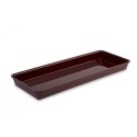 Pojemnik GN 2/5 40, 530x200x40 mm, bordowy, plexi, Dupont