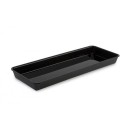 Pojemnik GN 2/5 40, 530x200x40 mm, czarny, plexi, Dupont