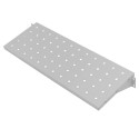 Półka na buty do ławeczki WPC 75x27x18 cm - perforowana półka z wspornikiem, widok z góry