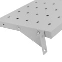 Półka na buty do szafki BHP Mega-M 70x27x18 cm - perforowana półka z wspornikiem i śrubami