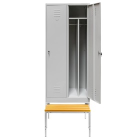 Szafy BHP z ławką do szatni|Wyposażenie sklepów i instytucji  - Kreuj swój biznes z 4store.pl