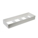 Uchwyt z plexi 4 x GN 1/5 ,810x275 mm - H 85 mm, biały Dupont