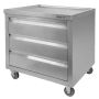 Szafka mobilna z trzema szufladami Mega-M 80x60x85 cm stal nierdzewna kreuj swój biznes z Wyposażenie sklepów i instytucji  - Kreuj swój biznes z 4store.pl