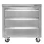 Szafka mobilna z trzema szufladami Mega-M 80x60x85 cm stal nierdzewna kreuj swój biznes z Wyposażenie sklepów i instytucji  - Kreuj swój biznes z 4store.pl