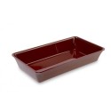 Pojemnik GN 3/4 80 bordowy, 487x265x80 mm, plexi, wysokość 80 mm, Dupont
