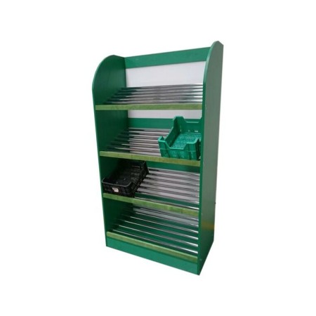 Regał na warzywa i owoce H-180 cm L-95 cm G-50 cm zielony kreuj swój biznes z Wyposażenie sklepów i instytucji  - Kreuj swój biznes z 4store.pl