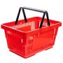 Koszyk sklepowy zakupowy Mega-M czerwony kreuj swój biznes z Wyposażenie sklepów i instytucji  - Kreuj swój biznes z 4store.pl