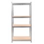 Regał magazynowy Mega-M BASIC H-160 cm L-80 cm G-40 cm 4 półki z MDF 4 mm 175 kg ocynk kreuj swój biznes z Wyposażenie sklepów i instytucji  - Kreuj swój biznes z 4store.pl