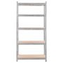 Regał magazynowy Mega-M BASIC H-180 cm L-90 cm G-40 cm 5 półek z MDF 4 mm 175 kg ocynk kreuj swój biznes z Wyposażenie sklepów i instytucji  - Kreuj swój biznes z 4store.pl