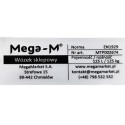 Wózek sklepowy Mega-M Y 125L - tabliczka znamionowa z danymi producenta