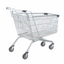Wózek sklepowy Mega-M YR 240L - widok z tyłu pod kątem
