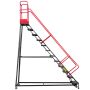 Drabina magazynowa przejezdna pomost magazynowy Mega-M H-306 cm 12 stopni hamulec schodkowy kreuj swój biznes z Wyposażenie sklepów i instytucji  - Kreuj swój biznes z 4store.pl