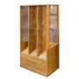 Witryna sklepowa na ciastka i cukierki H-137 cm L-67 cm G-44 cm dąb kraft kreuj swój biznes z Wyposażenie sklepów i instytucji  - Kreuj swój biznes z 4store.pl