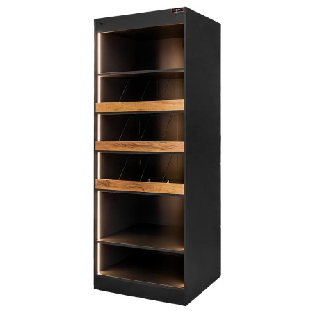 Witryna sklepowa na ciastka i cukierki Mega-M H-205 cm L-80 cm G-58 cm bazalt kreuj swój biznes z Wyposażenie sklepów i instytucji  - Kreuj swój biznes z 4store.pl