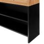 Witryna na cukierki przeszklona Mega-M H-127 cm L-106 cm G-30 cm dąb kraft/czarny kreuj swój biznes z Wyposażenie sklepów i instytucji  - Kreuj swój biznes z 4store.pl
