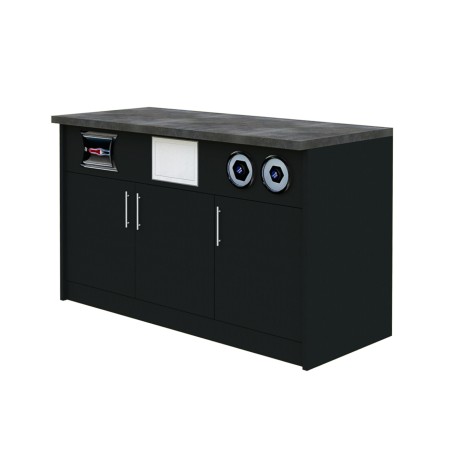 Szafka pod ekspres do kawy Mega-M H-92 cm L-154 cm G-60 cm czarny kreuj swój biznes z Wyposażenie sklepów i instytucji  - Kreuj swój biznes z 4store.pl