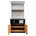 Szafka pod ekspres Mega-M 210x90 cm - widok z przodu z otwartymi drzwiami