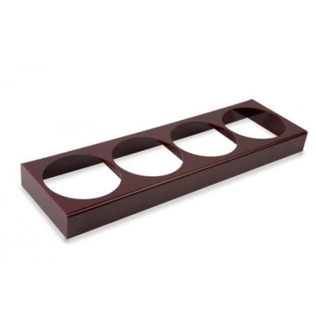 Podstawka na pojemnik na sałatki okrągły-Hexa, Holder - 4 x 2,5L Round/Hexa - 875x260 mm - H 80 mm Dupont Pojemniki z plexi - 4s