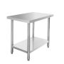 Stół gastronomiczny ze stali nierdzewnej centralny z półką Mega-M STANDARD 80x70x85 cm kreuj swój biznes z Wyposażenie sklepów i instytucji  - Kreuj swój biznes z 4store.pl