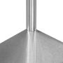 Stół gastronomiczny ze stali nierdzewnej centralny z półką Mega-M STANDARD 80x70x85 cm kreuj swój biznes z Wyposażenie sklepów i instytucji  - Kreuj swój biznes z 4store.pl