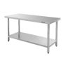 Stół gastronomiczny ze stali nierdzewnej centralny z półką Mega-M STANDARD 160x70x85 cm kreuj swój biznes z Wyposażenie sklepów i instytucji  - Kreuj swój biznes z 4store.pl