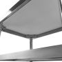 Stół gastronomiczny ze stali nierdzewnej centralny z 2 półkami Mega-M X STANDARD 100x60x85 cm kreuj swój biznes z Wyposażenie sklepów i instytucji  - Kreuj swój biznes z 4store.pl