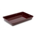 Pojemnik z plexi 42x28x5 cm, ekspozycyjny, bordowy, system 28, Dupont