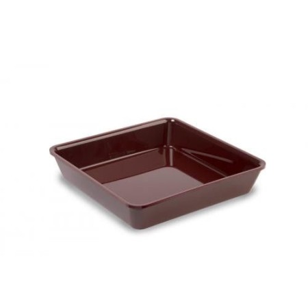 Pojemnik z plexi 28x28x5cm, ekspozycyjny, bordowy, system 28, Dupont Dupont Pojemniki z plexi - 4store.pl