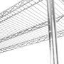 Regał gastronomiczny druciany chromowany Mega-M 4-półkowy 120x60x180 cm kreuj swój biznes z Wyposażenie sklepów i instytucji  - Kreuj swój biznes z 4store.pl