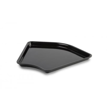 Pojemnik narożny 28x13,5x2 cm z plexi, czarny, ekspozycyjny, system 28, Dupont Dupont Pojemniki z plexi - 4store.pl