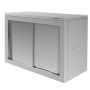 Szafka gastronomiczna wisząca z drzwiami przesuwnymi 80x40x60 cm stal nierdzewna kreuj swój biznes z Wyposażenie sklepów i instytucji  - Kreuj swój biznes z 4store.pl