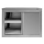 Szafka gastronomiczna wisząca z drzwiami przesuwnymi 80x40x60 cm stal nierdzewna kreuj swój biznes z Wyposażenie sklepów i instytucji  - Kreuj swój biznes z 4store.pl