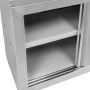 Szafka gastronomiczna wisząca z drzwiami przesuwnymi 80x40x60 cm stal nierdzewna kreuj swój biznes z Wyposażenie sklepów i instytucji  - Kreuj swój biznes z 4store.pl