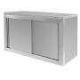 Szafka gastronomiczna wisząca z drzwiami przesuwnymi 100x40x60 cm stal nierdzewna kreuj swój biznes z Wyposażenie sklepów i instytucji  - Kreuj swój biznes z 4store.pl