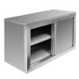 Szafka gastronomiczna wisząca z drzwiami przesuwnymi 100x40x60 cm stal nierdzewna kreuj swój biznes z Wyposażenie sklepów i instytucji  - Kreuj swój biznes z 4store.pl