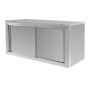 Szafka gastronomiczna wisząca z drzwiami przesuwnymi 120x40x60 cm stal nierdzewna kreuj swój biznes z Wyposażenie sklepów i instytucji  - Kreuj swój biznes z 4store.pl