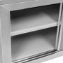 Szafka gastronomiczna wisząca z drzwiami przesuwnymi 120x40x60 cm stal nierdzewna kreuj swój biznes z Wyposażenie sklepów i instytucji  - Kreuj swój biznes z 4store.pl