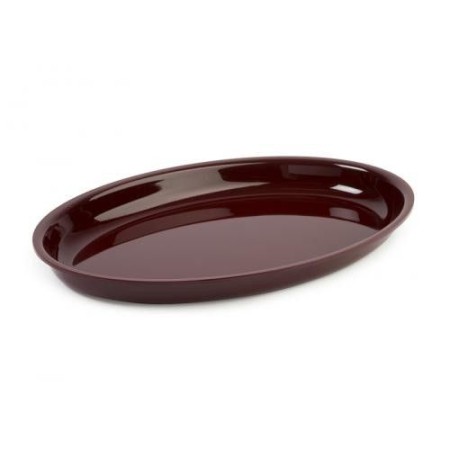 Pojemnik z plexi, owalny 420x270x20mm,bordowy Dupont Dupont Pojemniki z plexi - 4store.pl