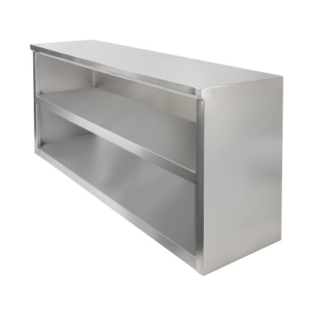 Szafka wisząca ze stali nierdzewnej otwarta Mega-M 120x40x60 cm kreuj swój biznes z Wyposażenie sklepów i instytucji  - Kreuj swój biznes z 4store.pl
