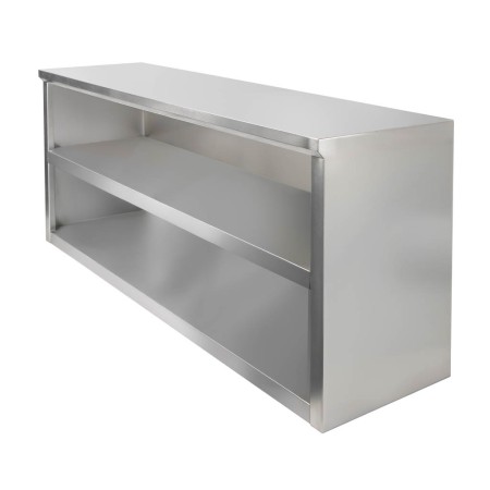 Szafka wisząca ze stali nierdzewnej otwarta Mega-M 150x40x60 cm kreuj swój biznes z Wyposażenie sklepów i instytucji  - Kreuj swój biznes z 4store.pl