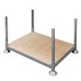 Manurack Mały Mega-M 154,5x118x31cm ocynk z podstawą ze sklejki kreuj swój biznes z Wyposażenie sklepów i instytucji  - Kreuj swój biznes z 4store.pl